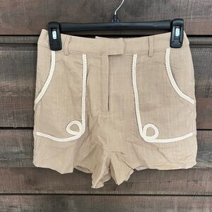 Stylish Tan Women's Shorts